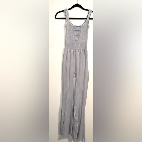 Free People Movement Good Karma Flared Onesie Iced Grey XS/S - Picture 6 of 9